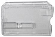 Kartenhalter / Ausweishlle Polycarbonat Hartplastik mit Schieber transparent