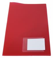 Angebotsmappen / Prsentationsmappen rot mit Visitenkartentasche