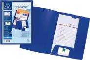 EXACOMPTA Angebotsmappen / Prsentationsmappen Krea Cover / 43502E blau mit Visitenkartenfach