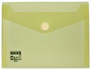 Dokumententaschen Umschlge mit Klettverschluss A6 quer gelb transparent - 10 Stck