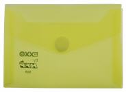 Dokumententaschen Umschlge mit Klettverschluss A7 quer gelb transparent - 10 Stck