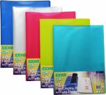 Sichtbücher / Sichthüllenmappen A4 farbig sortiert mit 10 Hüllen, 30 Sichtbücher, zusätzlich mit je einer Hülle auf Vorderseite und Rückseite