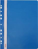 Schnellhefter PVC Folie A4 mit Eurolochung zum Abheften blau 5 Stück
