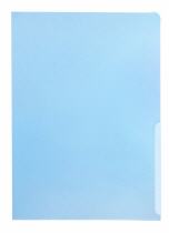 Sichthüllen A4 blau PP-Folie glatt glasklar 160my Inh.100