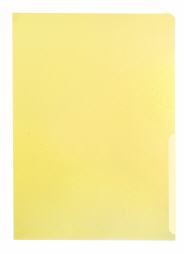 Sichthllen A4 gelb PP-Folie glatt glasklar 160my Inh.100