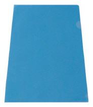 Sichthllen A4 blau PP-Folie glatt glasklar 180my Inh.100