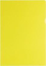 Sichthüllen A4 gelb PP-Folie genarbt / geprägt 120my Inh.100