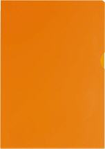Sichthüllen A4 orange PP-Folie genarbt / geprägt 120my Inh.100