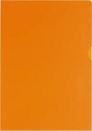 Sichthllen A4 orange PP-Folie genarbt / geprgt 120my Inh.100